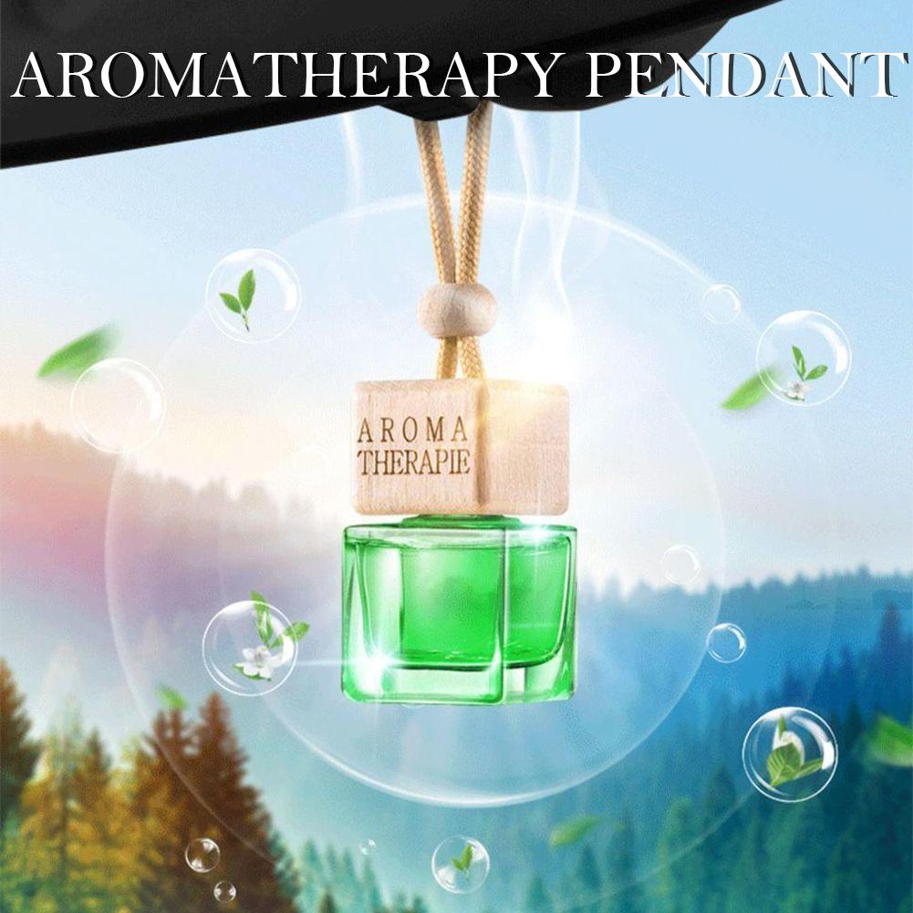 Car Hanging Perfume Diffuser Air Freshener Fragrance Pendant Long-Lasting Deodorant Jasmine Lemon Rose Aromatherapy Accessories