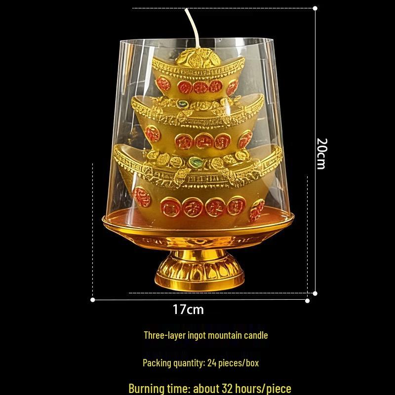 Auspicious Windproof Lotus Candle