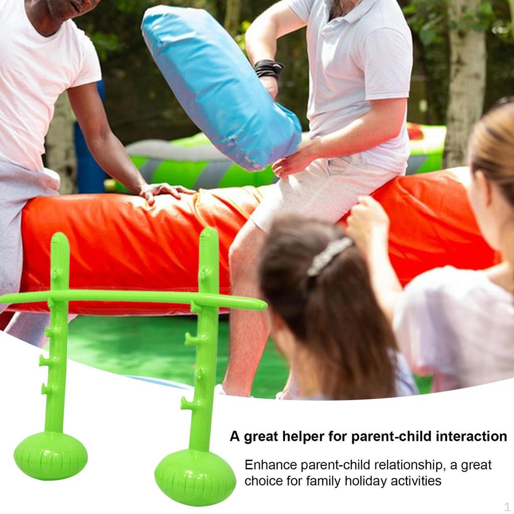 Inflatable High Jump Bar Game Prop Easy Inflation and Setup, Portable, Sports Pole Party