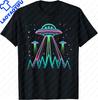 Retro Vintage UFO Desert Abduction Design | Alien Spaceship T-Shirt Mens Clothing Funny Shirt Print On Demand Camiseta Hombre