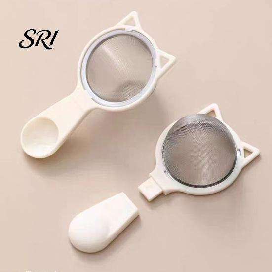 Food Grade Stainless Steel Sifter Strainer Spoon Fine Mesh with Long Handle Sieve Tool Baking Handheld Kitchen for Flour Powdered Sugar Cocoa