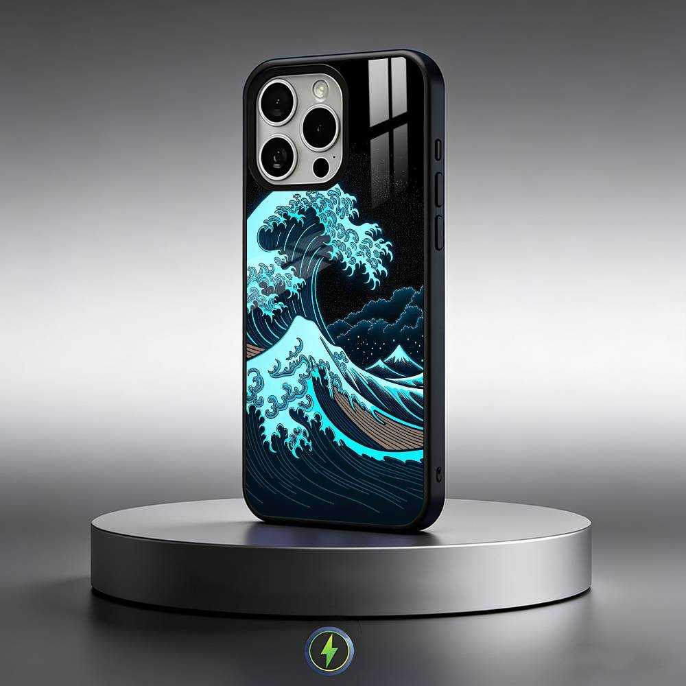 Japanese Ukiyo-e Ocean Waves  Phone Case For iPhone17,16,15,14,13,12,11 Plus,Pro Max Magnetic For Magsafe Wireless Charging