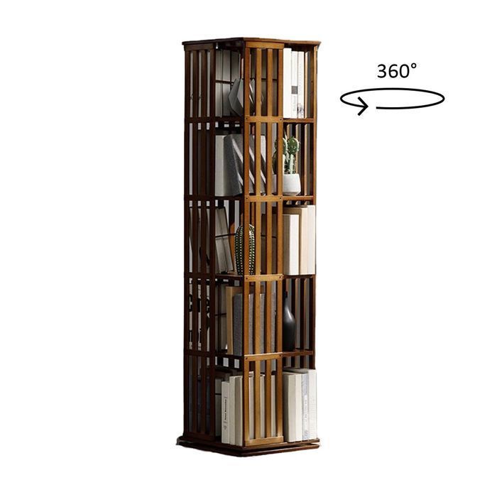Étagère rotative - Divit DR16 - 5 niveaux - Rotation 360° - Beige - 37x37x148 cm