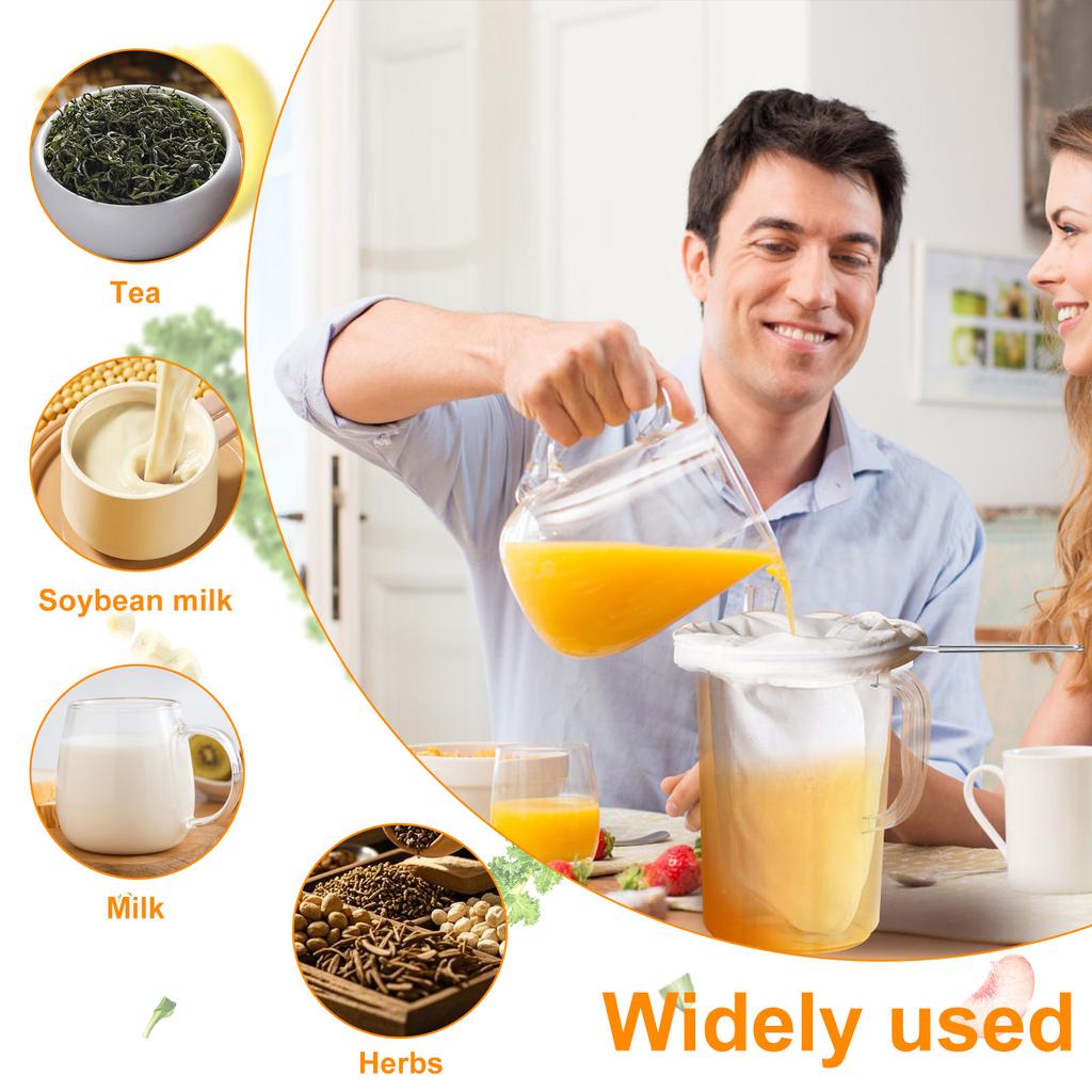 6 bis 30 Stück Sojamilch Weinfilterbeutel Nussmilchbeutel Tee Öl Joghurt Filternetz Mesh Küche Lebensmittel Wiederverwendbare Nylonfilterbeutel Sieb