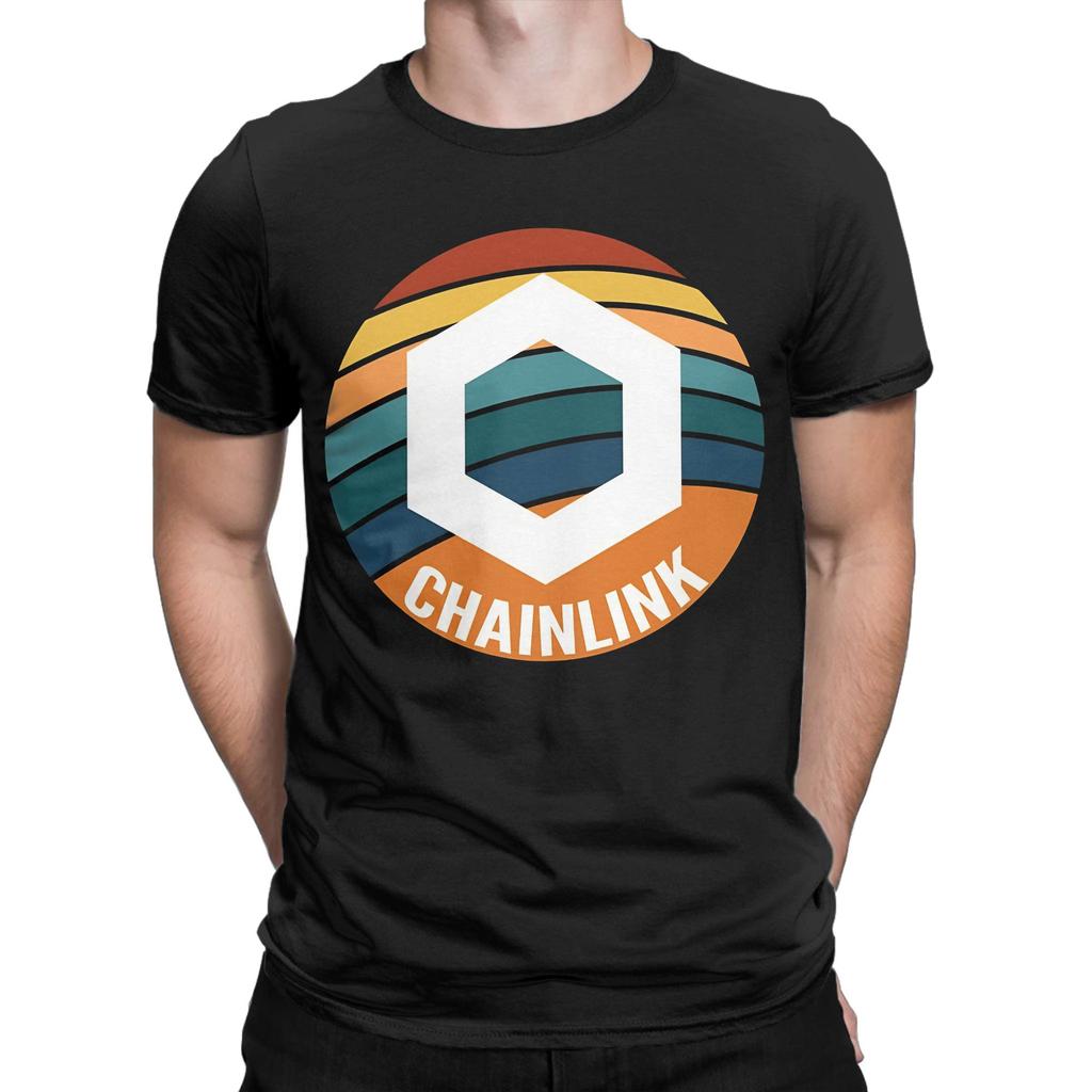 Chainlink Oval Sunset Novelty 100 Cotton TShirt Chainlink Tops Tees For Unisex