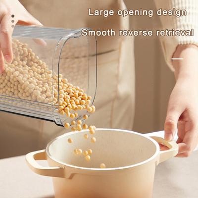 Transparent Sealed Powder Storage Jar Airtight Lock Cereal Leakproof Dustproof Moisture-proof Rice Food Milk Container Snack Tea Storage