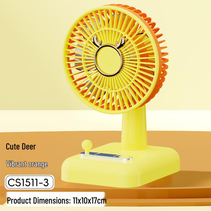 USB Rechargeable Mini Desk Fan - Portable for Dorms and Offices