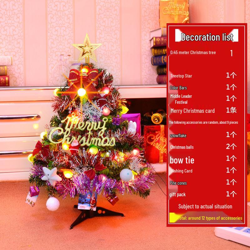 

30 см Мини Набор для DIY Рождественской Елки с Настольными Украшениями - 0,9 м Маленькие Рождественские Украшения