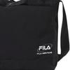 Fila Logo Zipper Closure Nylon Shoulder Crossbody Bag Large Unisex Bags Black FS3BCF6332X-BLK