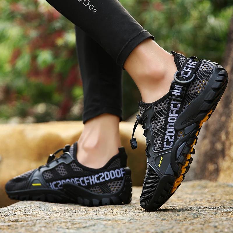 Women Outdoor Quick Dry Beach Wading Sneakers Men Non-Slip Trekking Walking Shoes High Quality Soft Summer Hiking Aqua Shoes