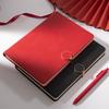 200 Pages Business Office Notebook PU Leather Cover Diary Students Notebook  Agenda Organizer