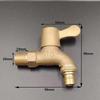 TLXT Copper Anti-Theft Washing Machine Faucet