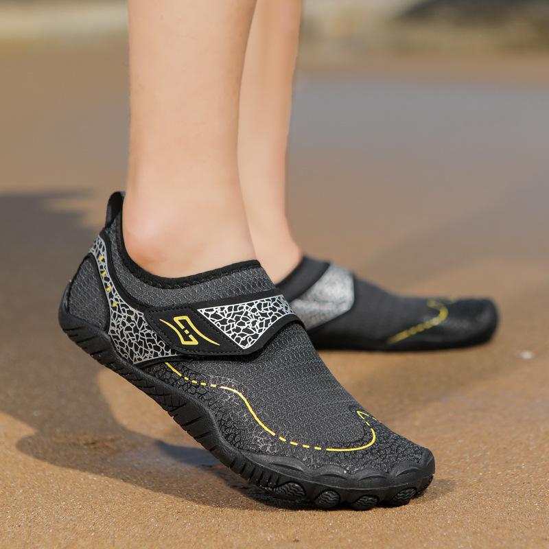2025 Unisex Quick-Dry Non-Slip Water Shoes: Cut-Resistant Beach and Fishing Footwear 42 чёрный
