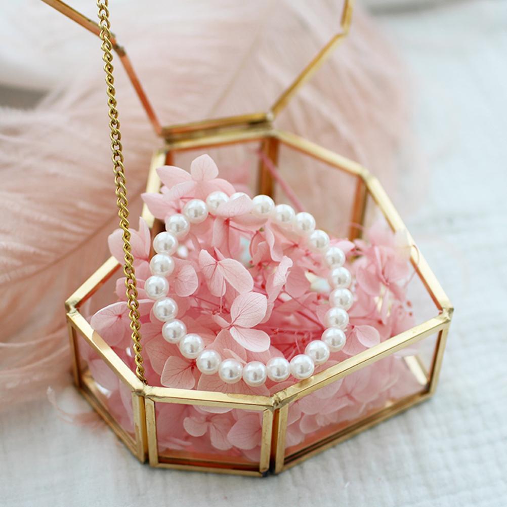 Klappbare herzförmige geometrische Schmuckschatulle aus Glas, Glas-Ringbox, multifunktionale Schmuck-Präsentationsbox