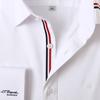 S.t. Dupont Long Sleeve Slim Fit Signature Collar White Shirt Se5fm22ls932swh