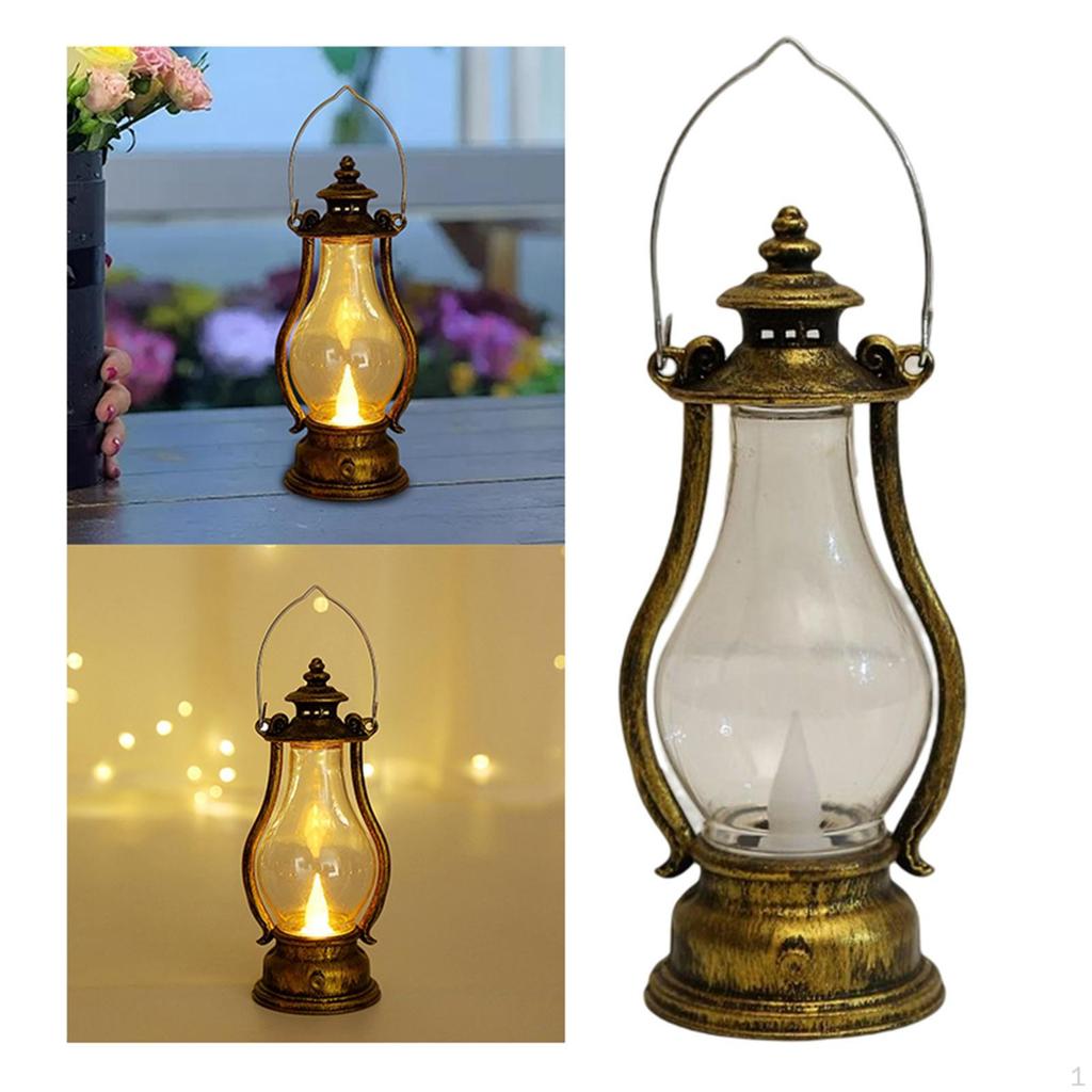 LED Lantern Flameless, Outdoor Hanging Lanterns Decorative, Battery Powered Flameless