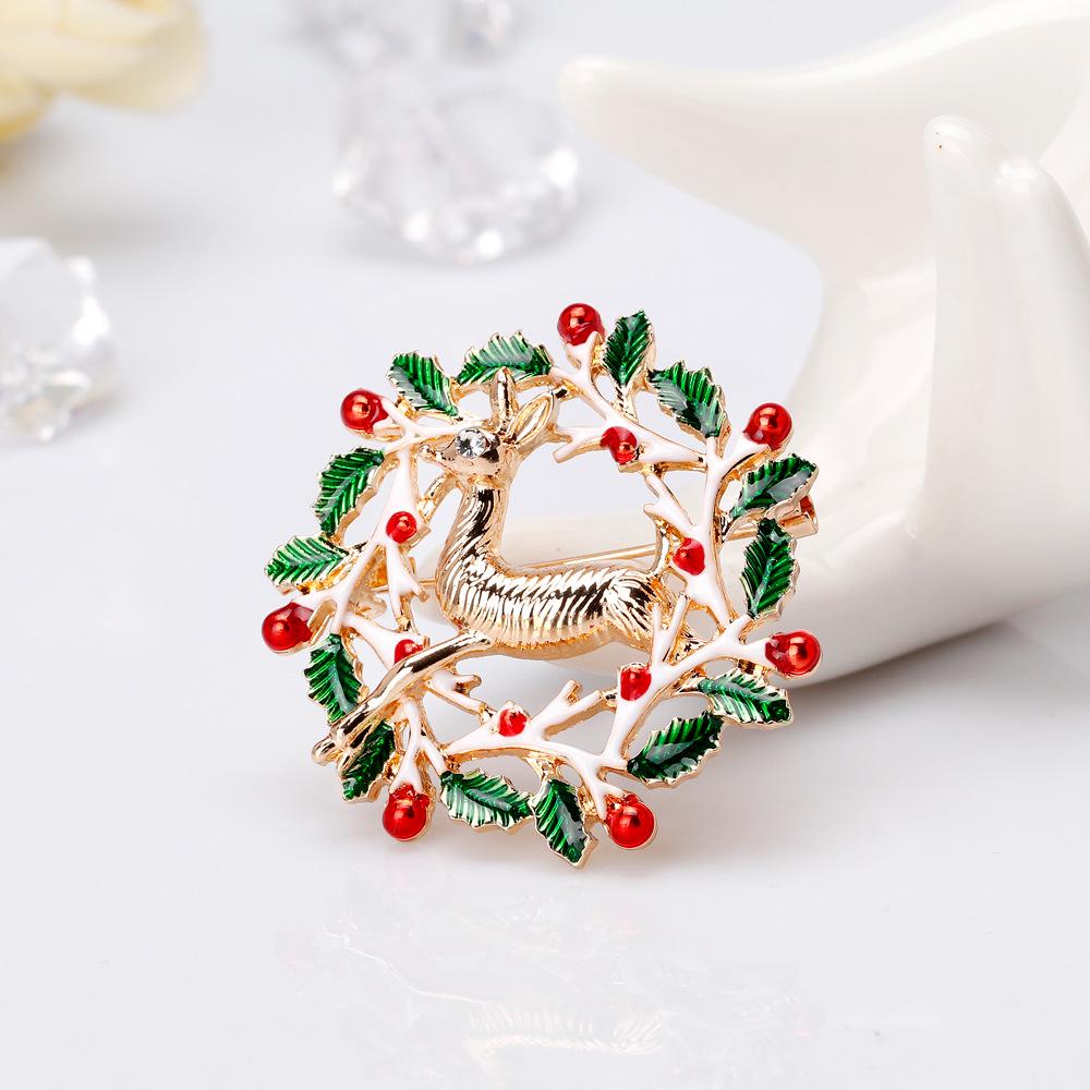 Fashion Brooch Cartoon Personal Christmas Elk Brooch