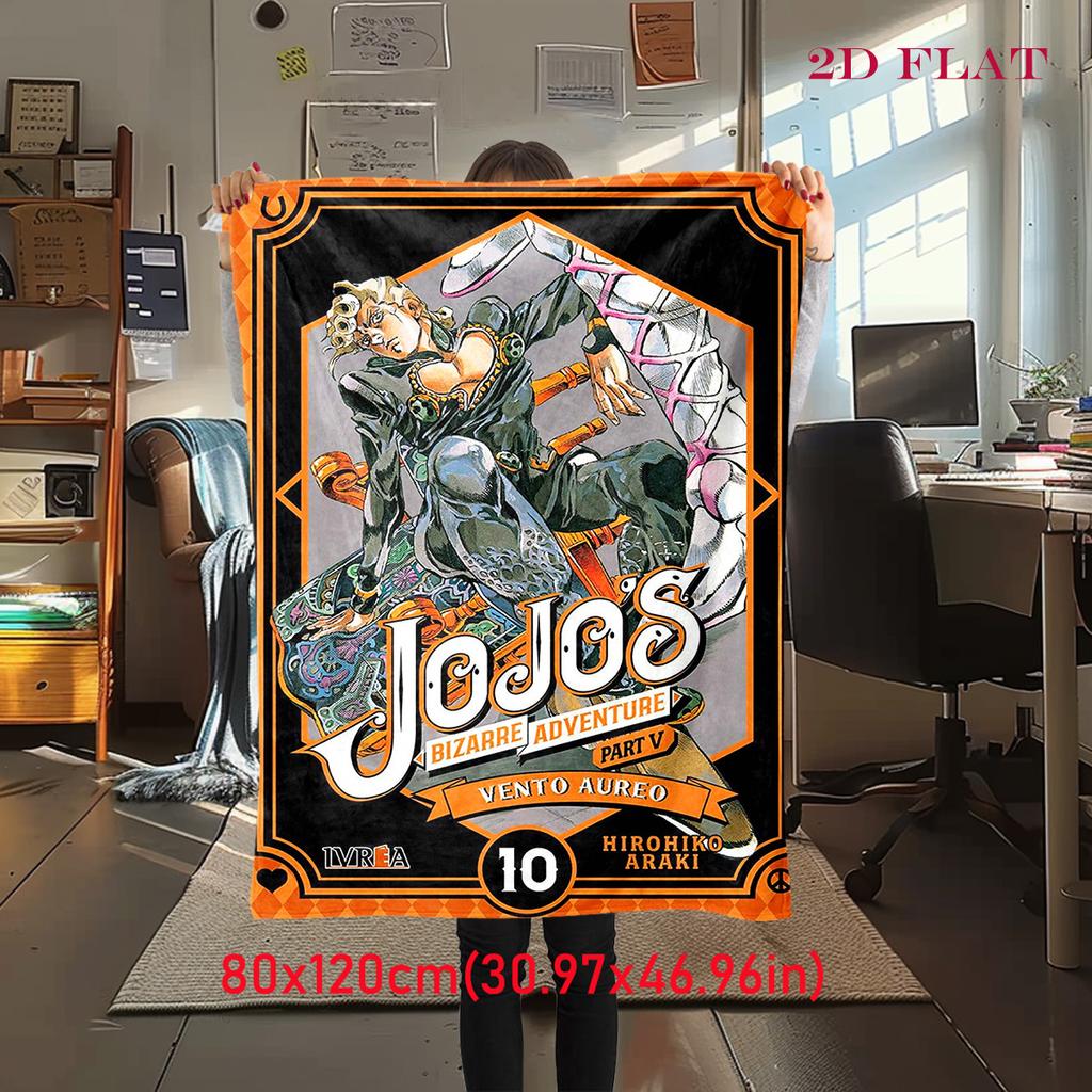 Jojo's Bizarre Adventure: Diamond Unbreakable blanket blanket Suitable for all seasons Digital printing bedroom Machine washable