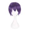 Cos Short Black Cosplay Wig With High Temperature Silk For Anime Costumes