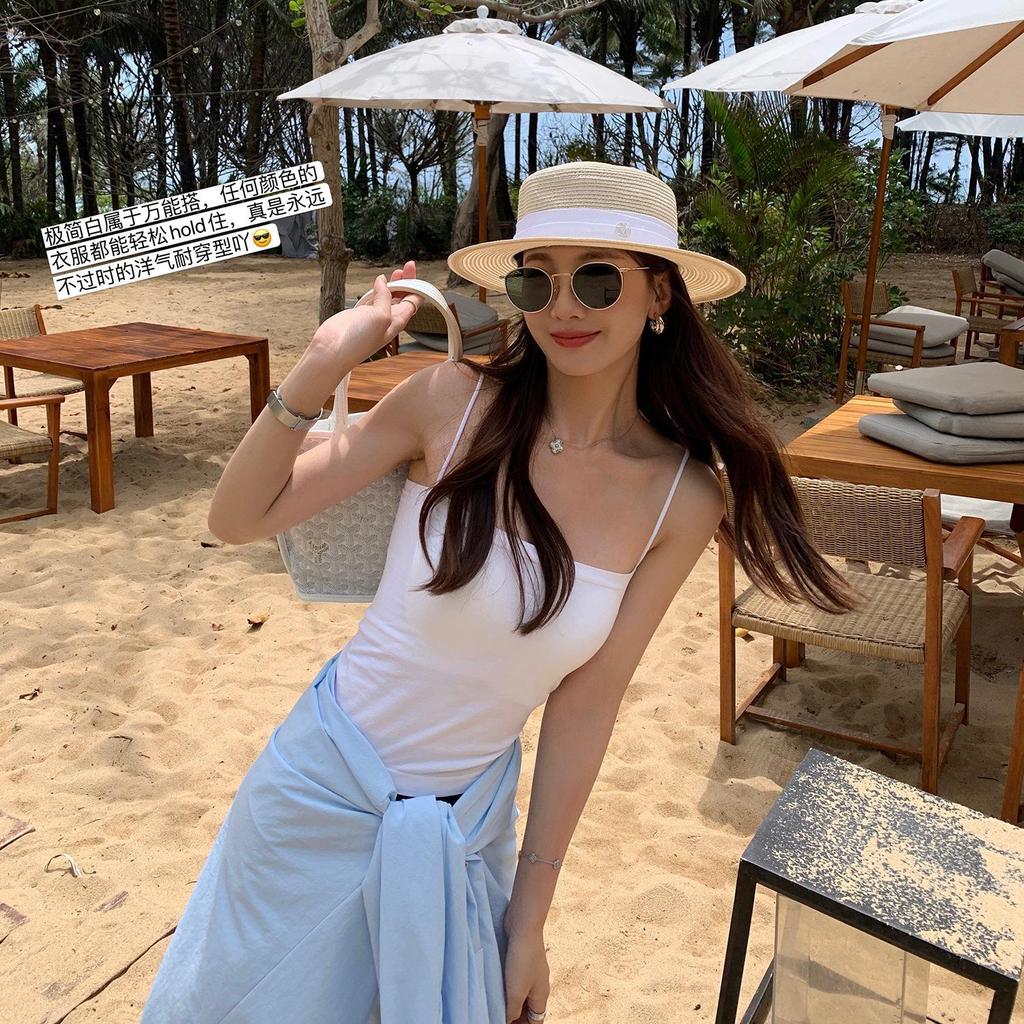 Sommer BM Style Ärmellose Weste - Damen Tube Top mit Brustpolster und Stilvollem Rückendesign