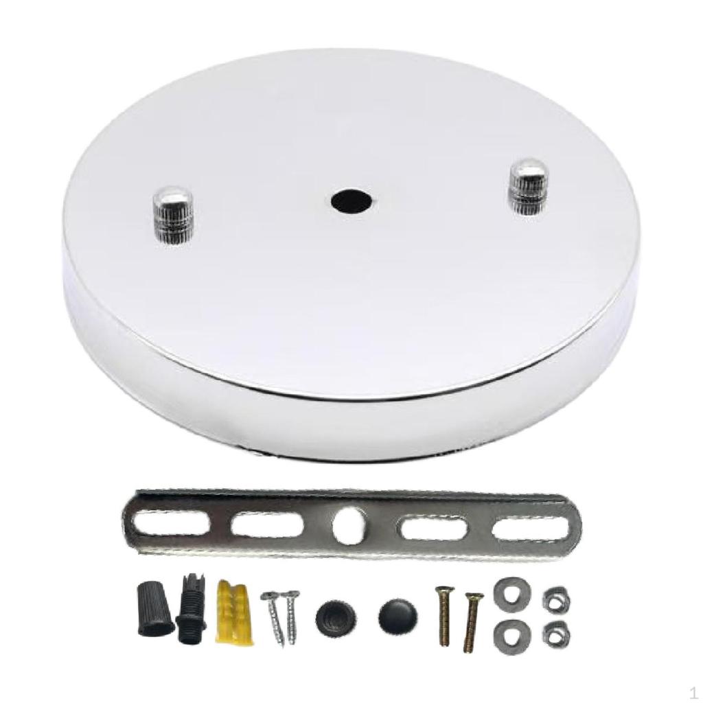 Canopy Kit Chandelier Ceiling Plate with Mounting Hardware Retro Style for Pendant Lamp Iron