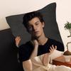Handsome Male Singer S-Shawn M-Mendes Pillow Covers Cartoon Sofa Decorative Home Double-sided Printing Short Cushion Cover