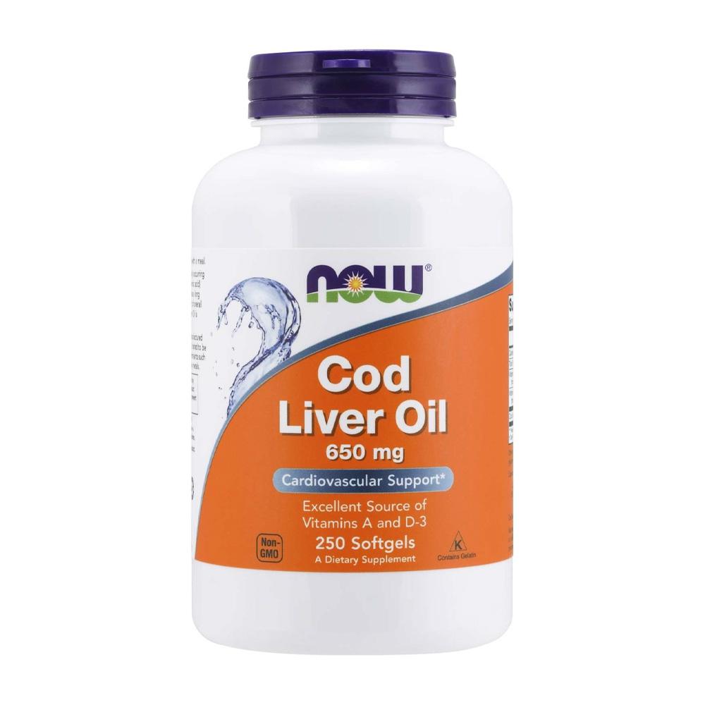 

Cod Liver Oil 650 mg, 250 Softgels