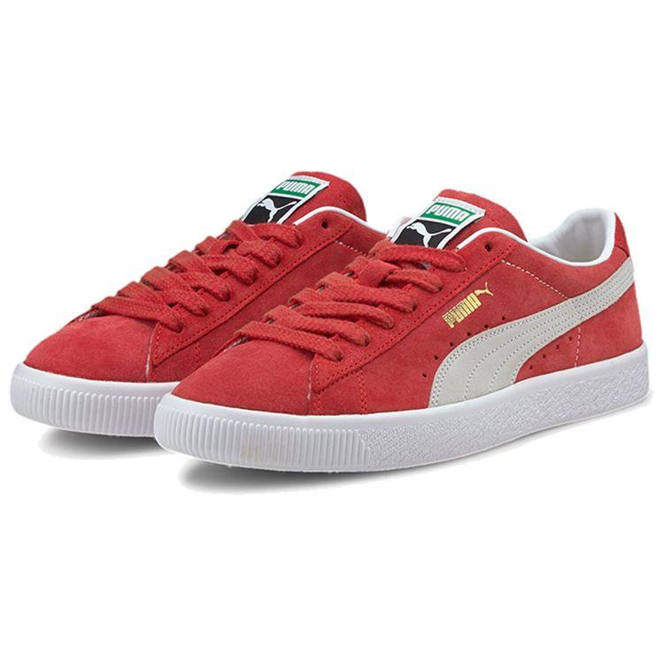 Puma Suede Vintage High Risk Red Unisex Sneakers White 374921-06