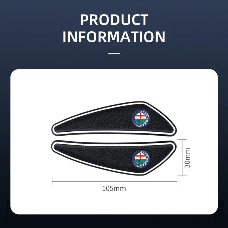 Car Stickers For Alfa Romeo 4pcs/set Rubber Bumper Strip Car Door Anti-Collision Emblem Sticker For Alfa Romeo 159 Giulietta Giu
