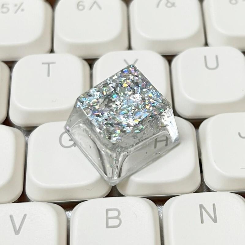OEM Height Resin Keycap Featuring Color Foil Backlight for Mechanical Keyboards for Gamers and Collectors