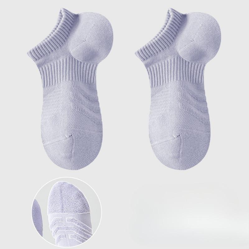 Women's Spring and Summer New Hair Ring All Kinds of Antibacterial Deodorant Mesh Sports Boneless Boat Socks