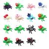 Halloween Classroom Prizes 15Pcs Articulated Small Spiders, 3D Printed Glow in The Dark Spider Egg Spooky Toys for Kids Set, Glowing Movable
