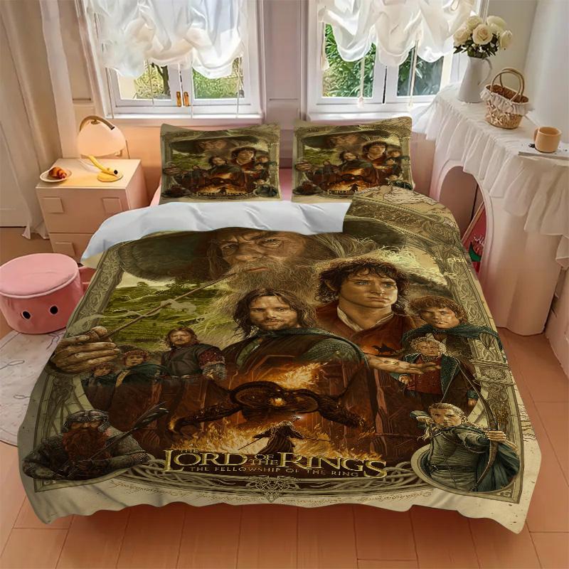 Journey Through Middleearth Print 3Pcs Bedding Setduvet Cover With 2 Bedropillowcase Home Birthday Gift