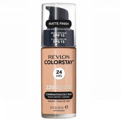 Podkład Do Cery Tłustej I Mieszanej Revlon Colorstay 220 NATURAL BEIGE 30ml