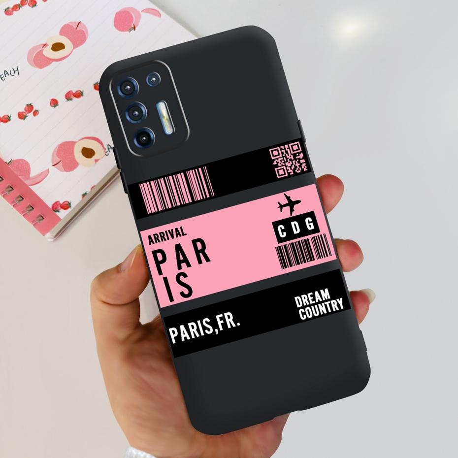 För Motorola Moto G9 Plus Fodral Mode Design Mjukt TPU-skydd För Motorola Moto G9 Power MOTO G9Plus Svart Silikonstötfångare