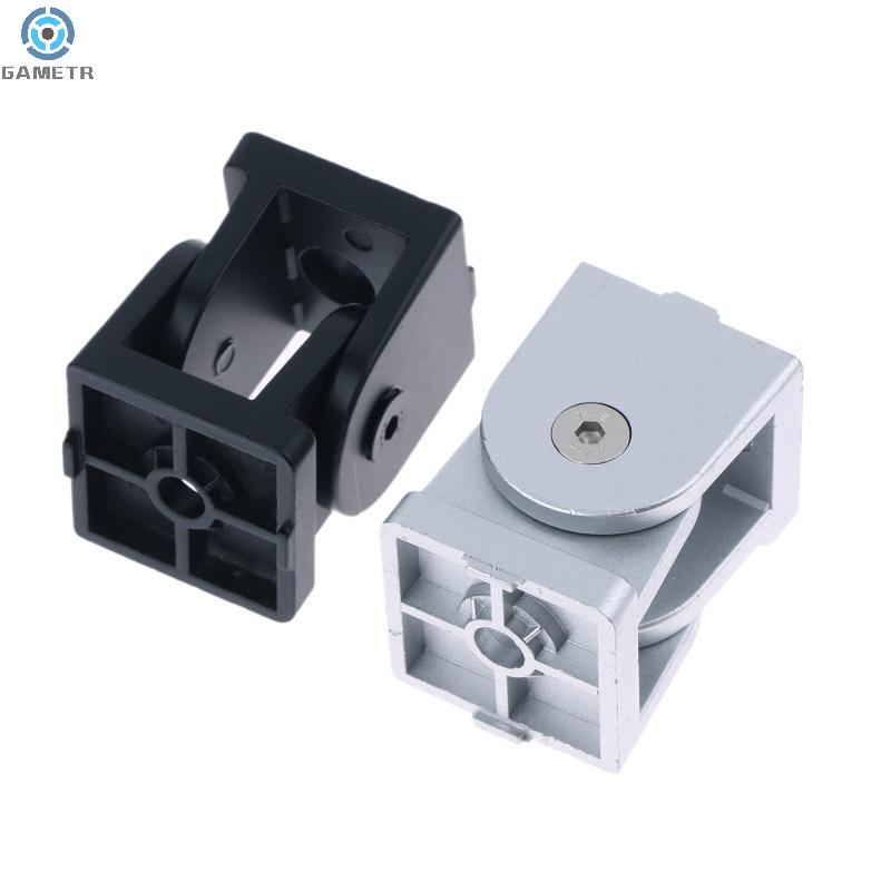 1PC For 20 30 40 Series Aluminum Profiles 2020/3030/4040 Zinc Alloy Hinge Industrial Aluminum Adjustment Angle Connector