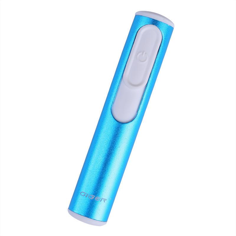 Silver Metal Shell Recharge Usb Lighter Electronic Mini Cigarette Arc Windproof
