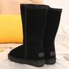 Women Classic Ladies Girls Winter Snow Boots  Waterproof Warm Genuine Leather Fur Australia Plus Velvet Knee High  Winter