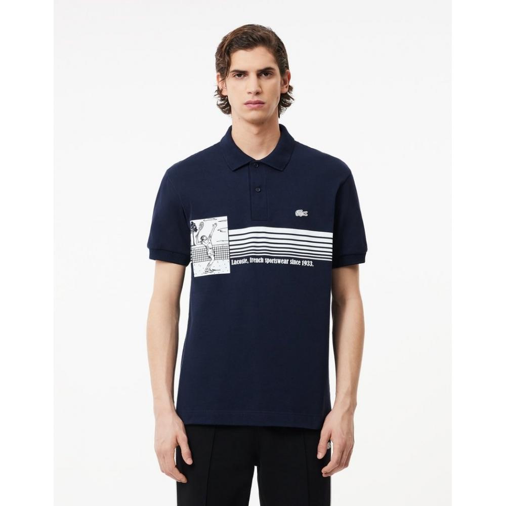 

LacoSte Men S L1212 Mif tenniSman Graphic Polo Ph7430 54g 166 005