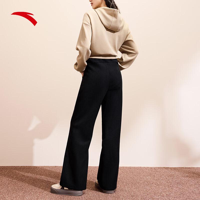 Anta Women s Winter Warm High-Waist Flared Casual Pants XL