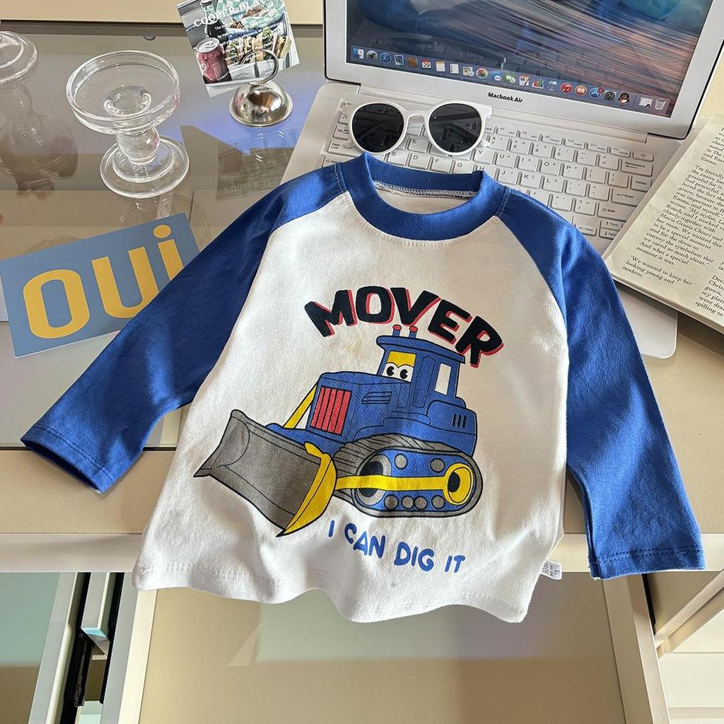Kids' Pure Cotton Long-Sleeve T-shirt - Spring Base Layer for Boys and Girls