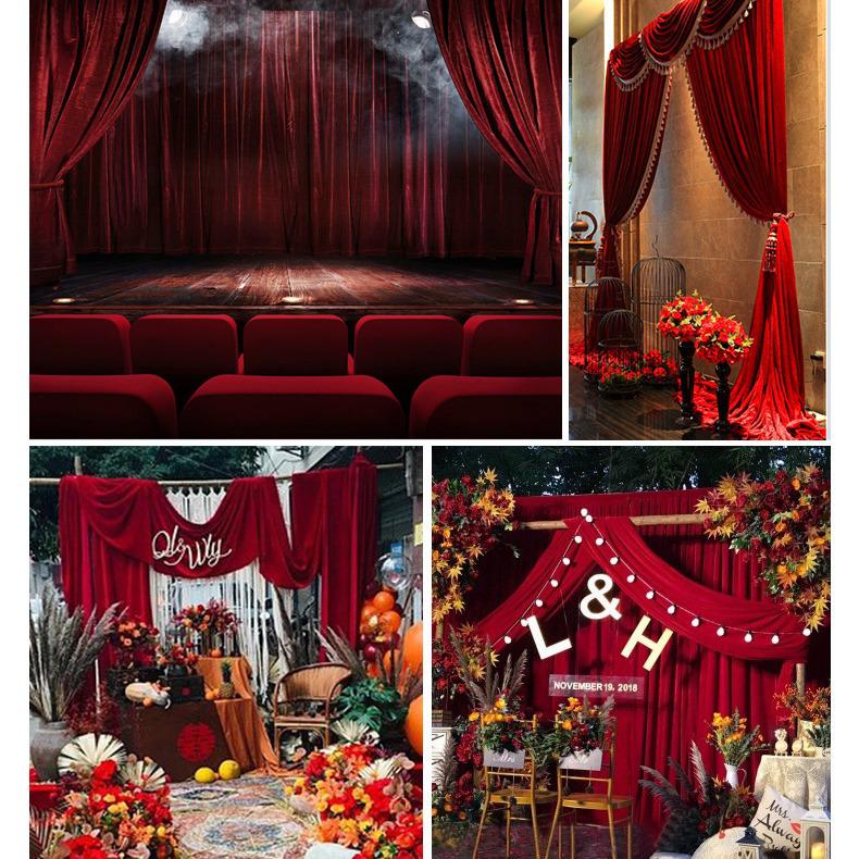 Gold Velvet Dense Fabric for Stage Curtains and Tablecloths