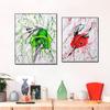 Original Elegant Women Dance Canvas Painting Wall Pictures For Living Room Modern Red Rose Flower Poster Wall Art Home Decor