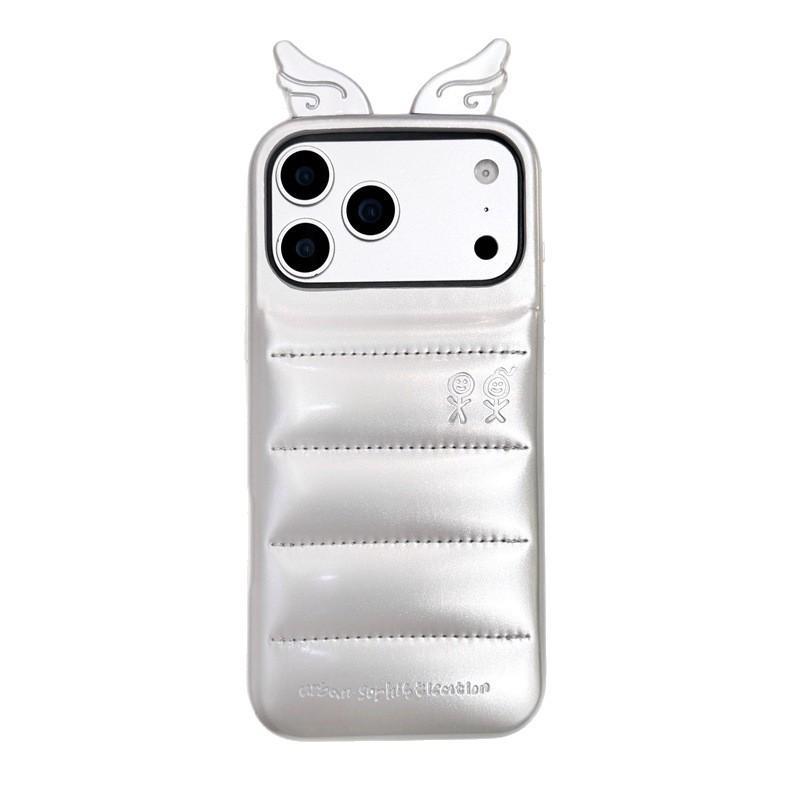 3D Leather Feather Wing iPhone 15/16/17 Pro Max Case - Anti-fall Protection