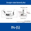 M4-M24 304 Stainless Steel Large Ear Ram's Horn Disc Butterfly Nut