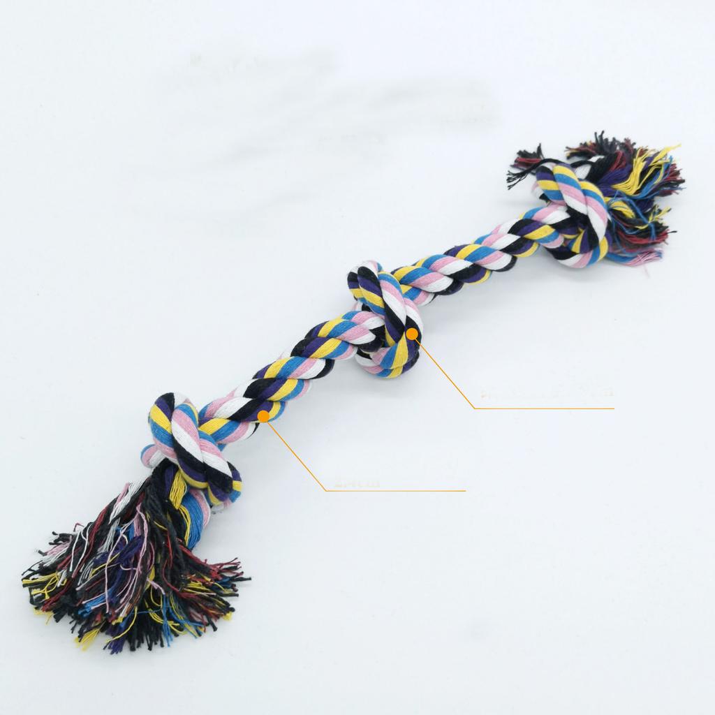 Toys for Dog  multicoloureRope 15cm/30cm/40cm  Pet Supplies Pet Dog Puppy Cotton Chew Knot Puppy Relieving Stuffy Cleaning Teeth