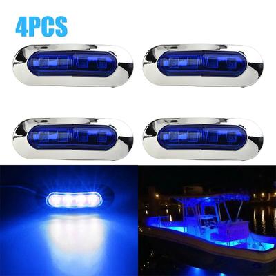 LED Boat Lights Marine Boat 4pcs/Set Deck Walkway Lorry Marine Truck Truck Side Lights Walkway Stair 4PCS Waterproof