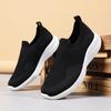 Wide sole breathable cloth shoes Large size sports and leisure shoes Tide flying woven shoes Lazy shoes