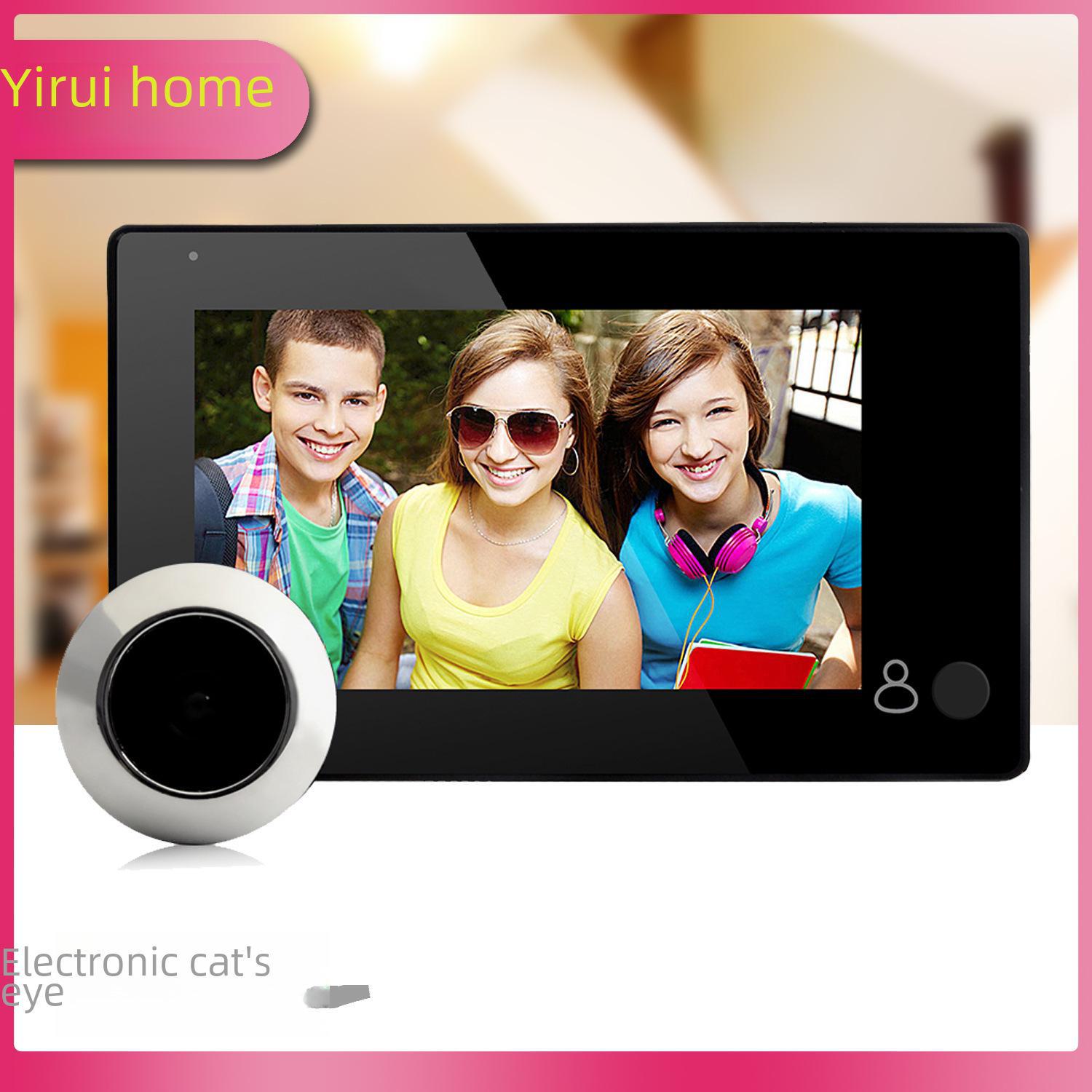 

Электронный дверной глазок с широким углом обзора и зеркалом 43CH