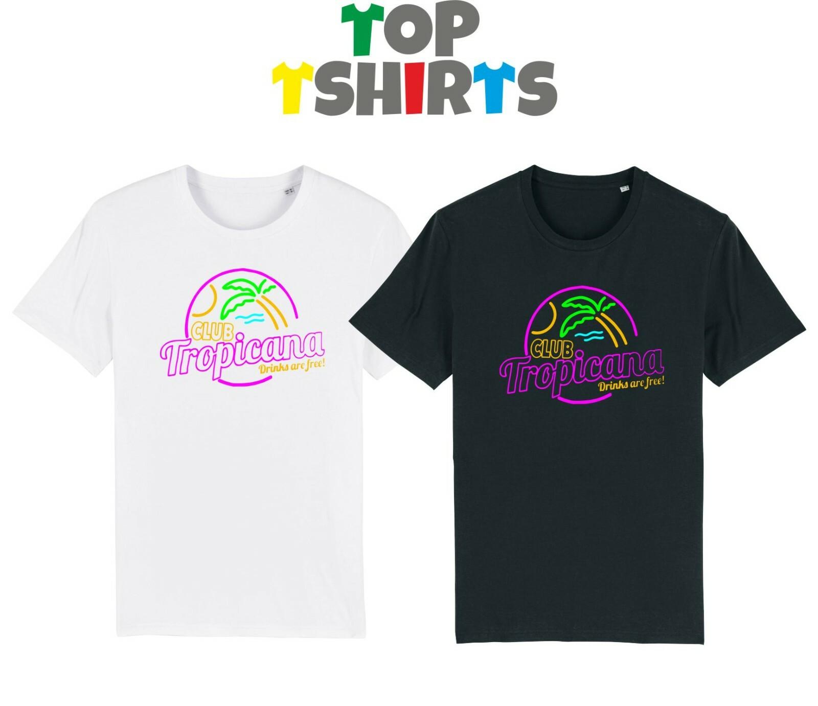 Adult Club Tropicana T-Shirt Mens Womens Tees Top George Michael 80s Disco Party Music Wham Pride L